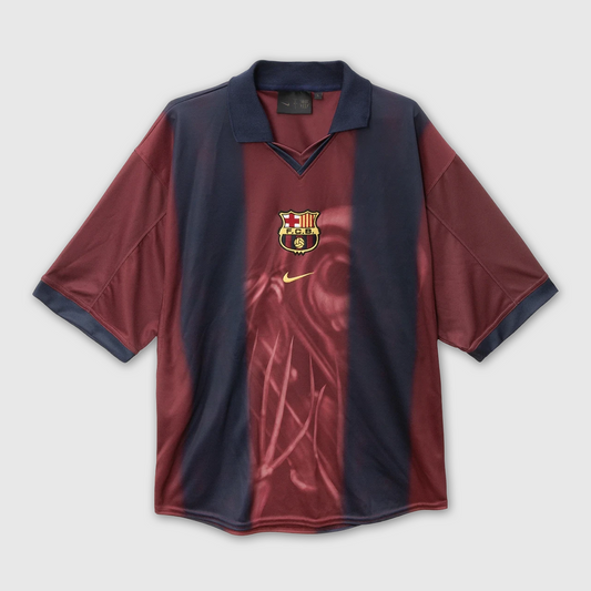Barcelona x Cactus Jack Retro 2000/01 Home Skeleton Jersey 'Red/Blue'